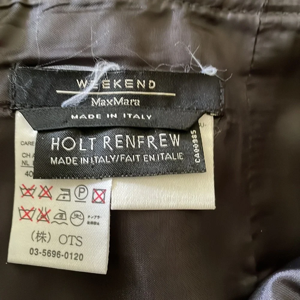 Max Mara Weekend Classic Gray Tweed A-Line Skirt (sz 10) - Picture 2 of 8
